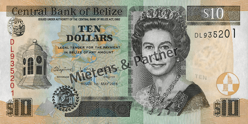 Belize (Parliamentary Monarchy) 10 Dollars (47049)