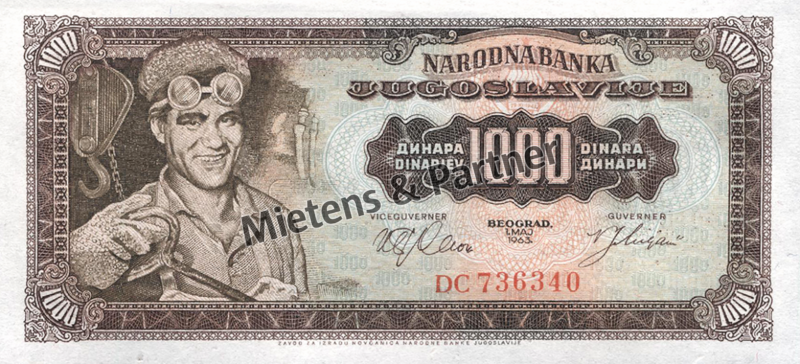 Yugoslavia (Socialist Federal Republic) 1.000 Dinara (27511)