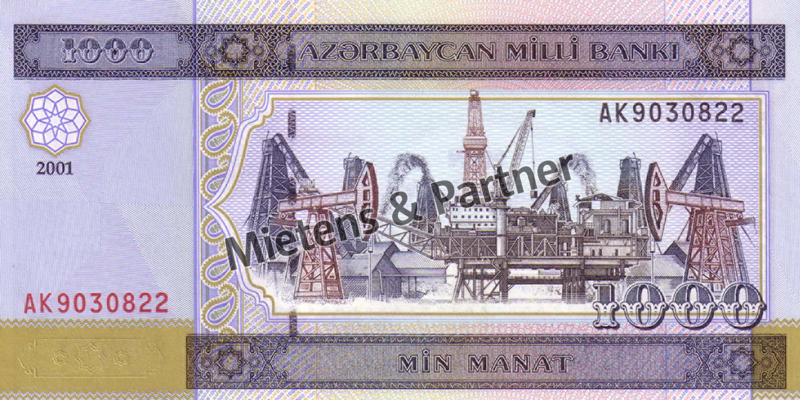 Azerbaijan (Republic) 1.000 Manat (02823)