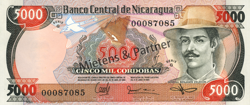 Nicaragua (Republic) 5.000 Cordobas (04253)