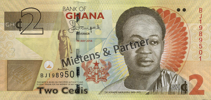 Ghana (Republic) 2 Cedis  (44833)
