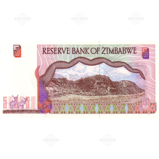 Zimbabwe (Republic) 5 Dollars (03802) - 2