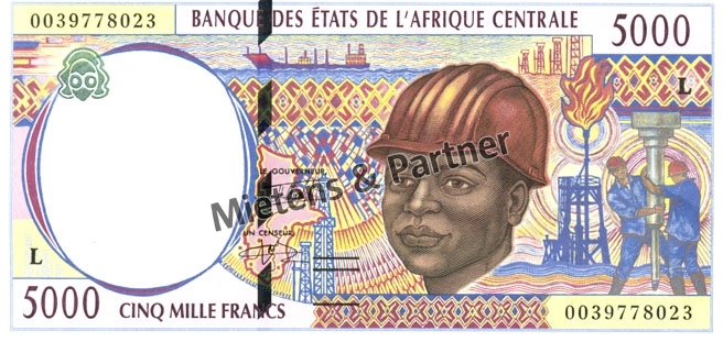 Gabon (Republic) 5.000 Francs (03401)