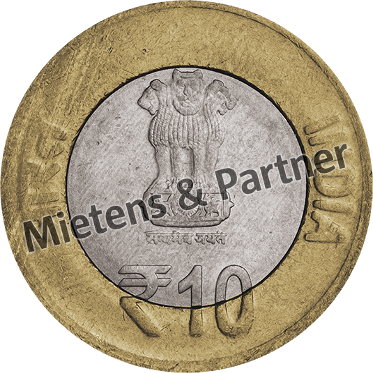 India (Parliamentary Federal Republic) 10 Rupees (68844)