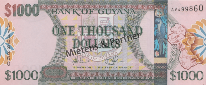 Guyana (Co-operative Republic) 1.000 Dollars (39293)