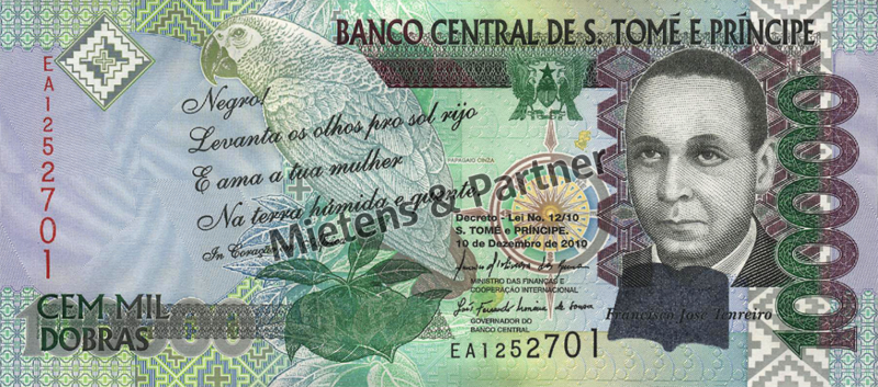 Sao Tome and Principe (Democratic Republic) 100.000 Dobras (57302)