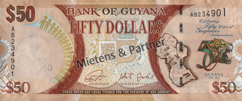 Guyana (Co-operative Republic) 50 Dollars (47248)