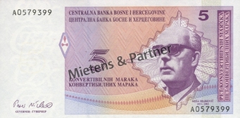 Bosnia and Herzegovina (Federal Republic) 5 Convertible Maraka (03080)