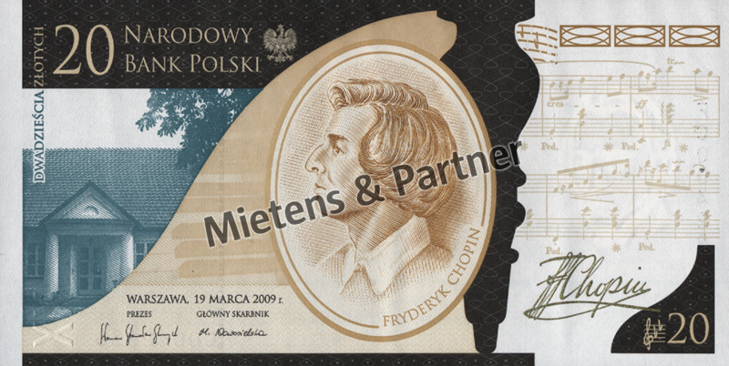 Poland (Parliamentary Republic) 20 Zlotych Chopin (02536)
