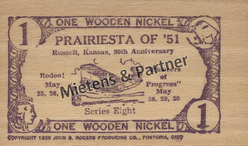 United States of America (Presidential Federal Republic) 1 Wooden Nickel (69034)