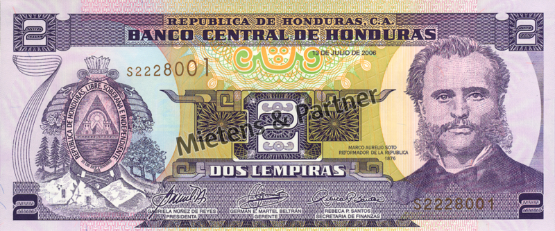 Honduras (Republic) 2 Lempiras (04202)