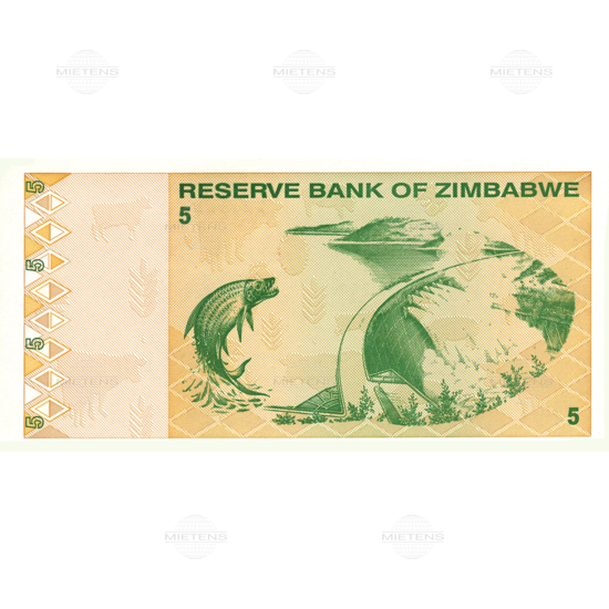 Zimbabwe (Republic) 5 Dollars (03855) - 2