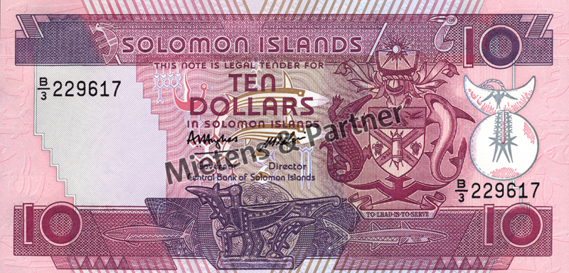 Solomon Islands (Constitutional Monarchy) 10 Dollars (05736)