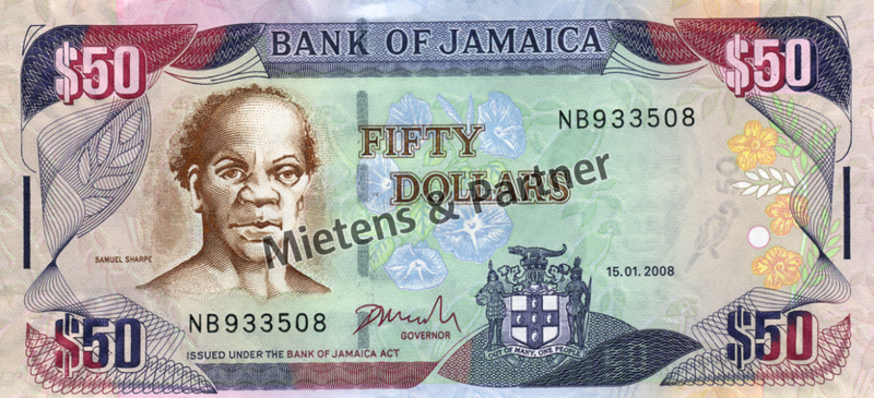Jamaica (Parliamentary Monarchy) 50 Dollars (04463)