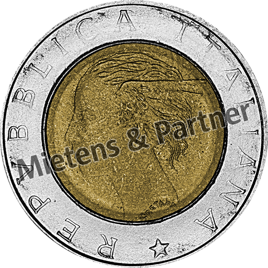 Italy (Parliamentary Republic) 500 Lire (57559)