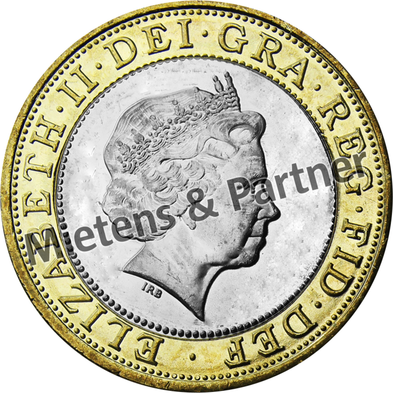 United Kingdom (Parliamentary Monarchy) 2 Pounds (28290)