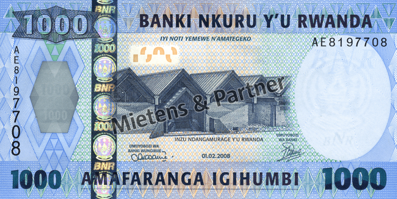 Rwanda (Republic) 1.000 Francs (03509)
