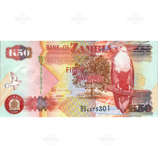 Zambia (Third Republic) 50 Kwacha (03800)