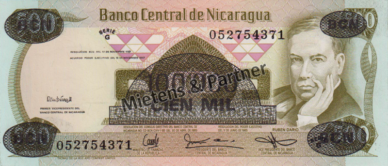 Nicaragua (Republic) 100.000 Cordobas (04211)