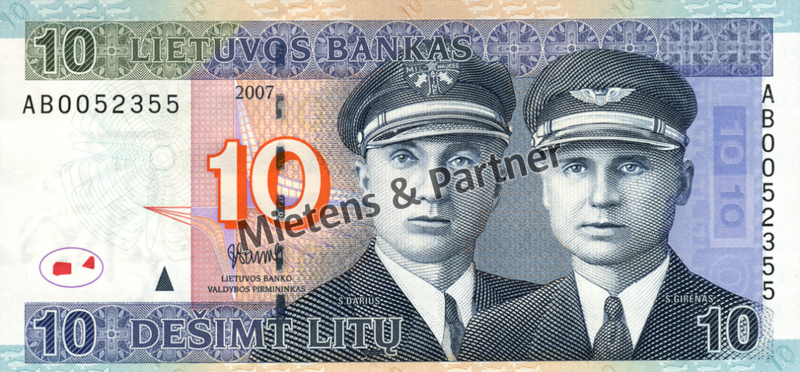 Lithuania (Parliamentary Republic) 10 Litu (02519)