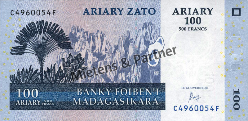Madagascar (Republic) 100 Ariary (49853)