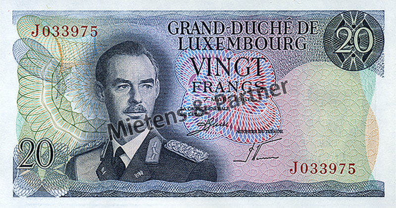Luxembourg (Parliamentary Monarchy) 20 Francs (23926)