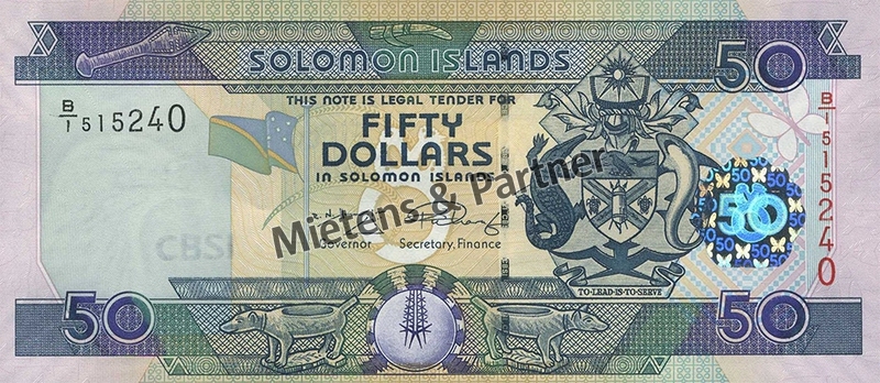 Solomon Islands (Constitutional Monarchy) 50 Dollars (29896)