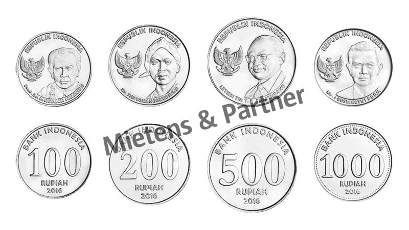 Indonesia (Republic) 100, 200, 500, 1.000 Rupiah (48754)