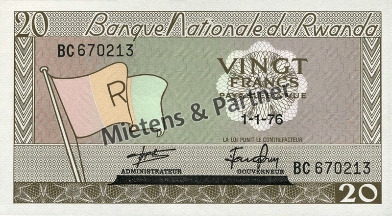 Rwanda (Republic) 20 Francs (44853)