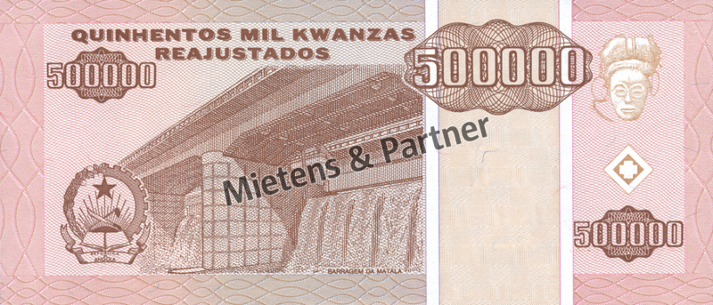 Angola (Republic) 500.000 Kwanzas Reajustados (03548) - 2