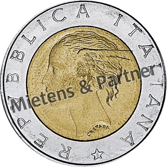 Italy (Parliamentary Republic) 500 Lire (57567)