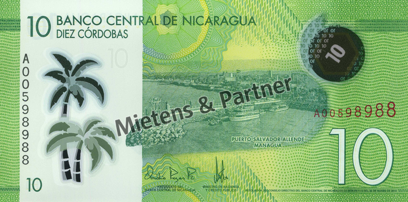 Nicaragua (Republic) 10 Cordobas (42912)