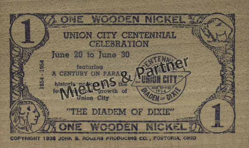 United States of America (Presidential Federal Republic) 1 Wooden Nickel (69065)