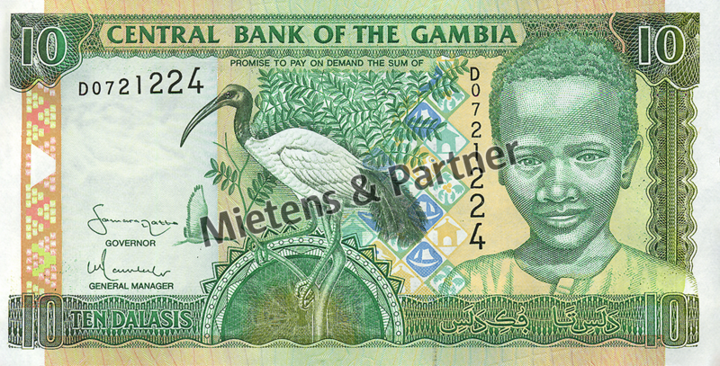 Gambia (Republic) 10 Dalasis (03282)