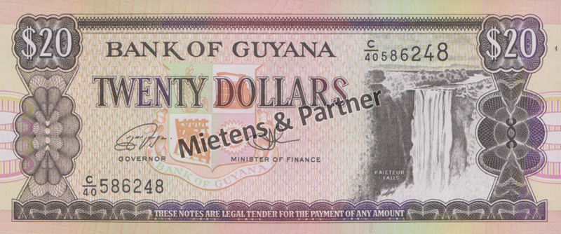 Guyana (Co-operative Republic) 20 Dollars (29789)