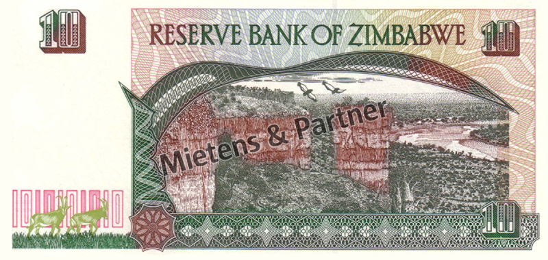 Zimbabwe (Republic) 10 Dollars (03803) - 2