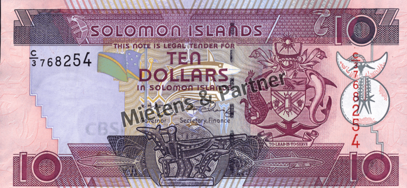 Solomon Islands (Constitutional Monarchy) 10 Dollars (05742)