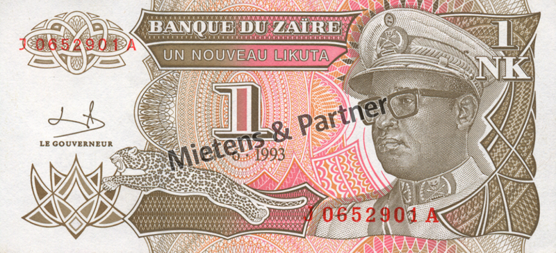 Zaire - Congo (Republic) 1 New Likuta (03468)