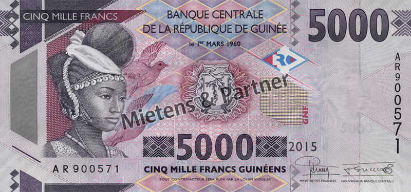 Guinea (Republic) 5.000 Francs (57686)