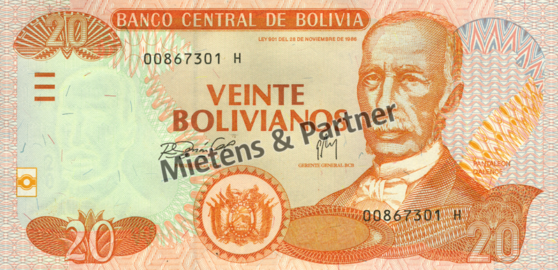 Bolivia (Republic) 20 Bolivianos (04786)