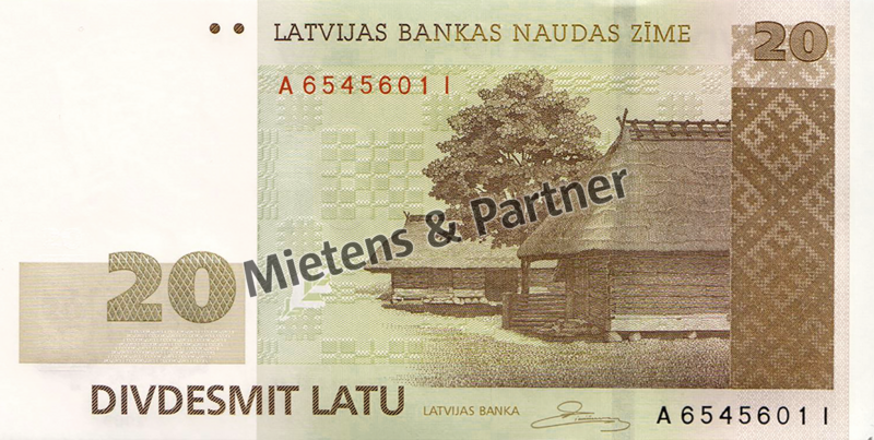 Latvia (Parliamentary Republic) 20 Latu (35388)