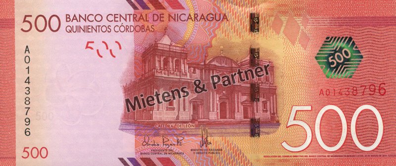 Nicaragua (Republic) 500 Cordobas (42907)
