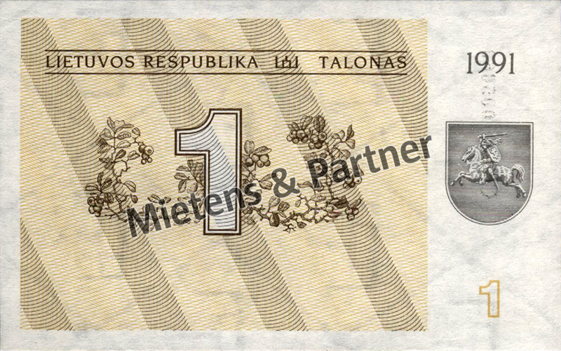 Lithuania (Parliamentary Republic) 1 Talonas (47622)
