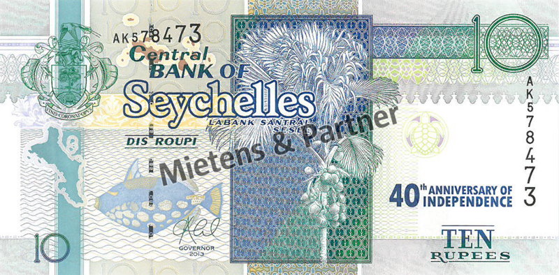 Seychelles (Republic) 10 Rupees (50876)
