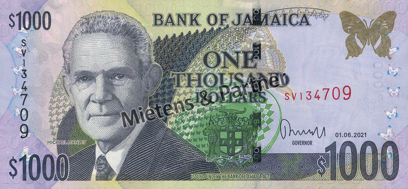 Jamaica (Parliamentary Monarchy) 1.000 Dollars (65882)