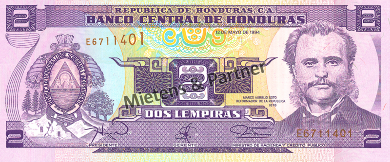 Honduras (Republic) 2 Lempiras (04180)