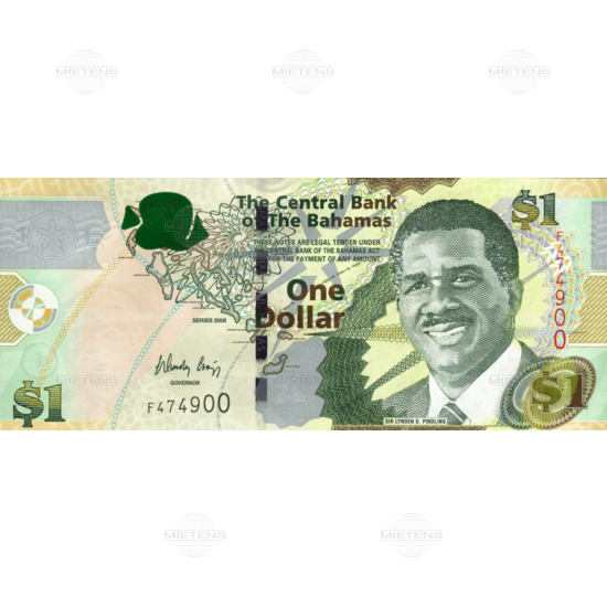 Bahamas (Parliamentary Monarchy) 1 Dollar (04337)