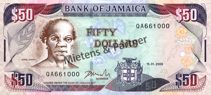 Jamaica (Parliamentary Monarchy) 50 Dollars (04450)