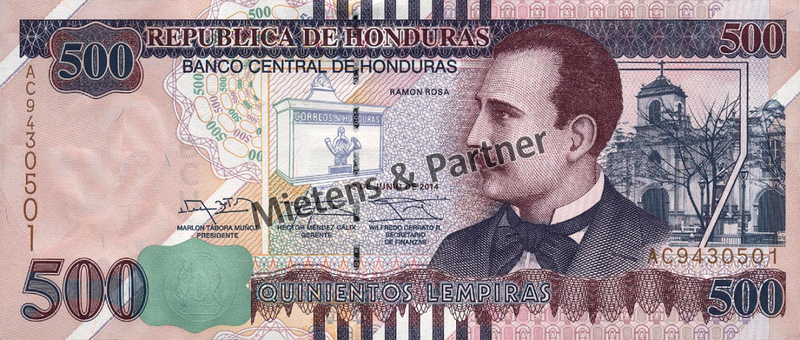 Honduras (Republic) 500 Lempiras (50077)