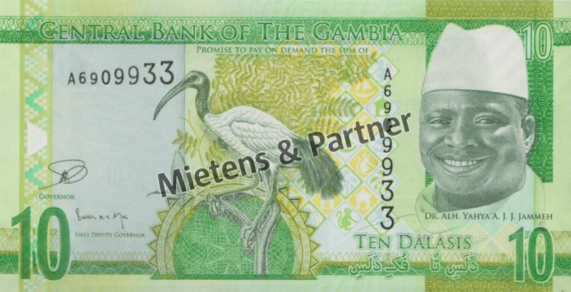 Gambia (Republic) 10 Dalasis (41369)